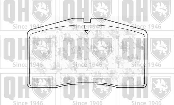 Quinton Hazell BP1032 - Brake Pad Set, disc brake autospares.lv