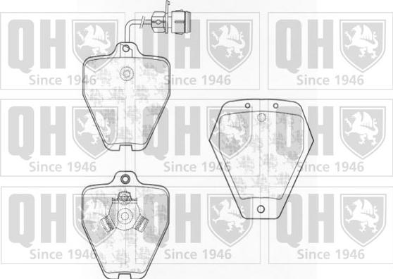 Quinton Hazell BP1037 - Brake Pad Set, disc brake autospares.lv