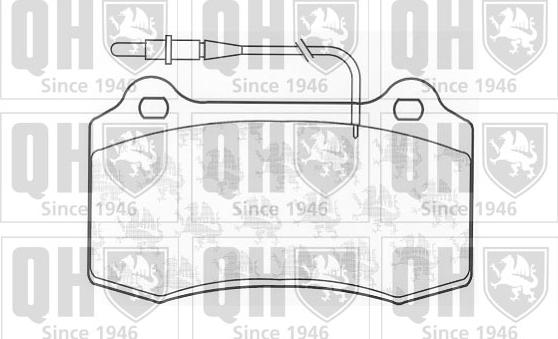 Quinton Hazell BP1029 - Brake Pad Set, disc brake autospares.lv