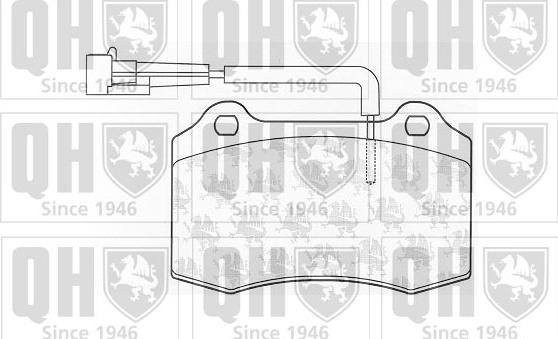 Quinton Hazell BP1028 - Brake Pad Set, disc brake autospares.lv