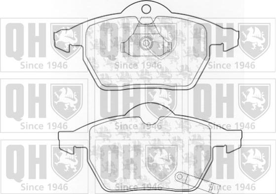 Quinton Hazell BP1023 - Brake Pad Set, disc brake autospares.lv