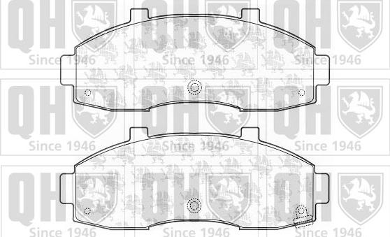 Quinton Hazell BP1079 - Brake Pad Set, disc brake autospares.lv