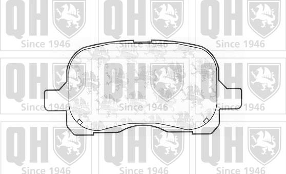 Quinton Hazell BP1075 - Brake Pad Set, disc brake autospares.lv