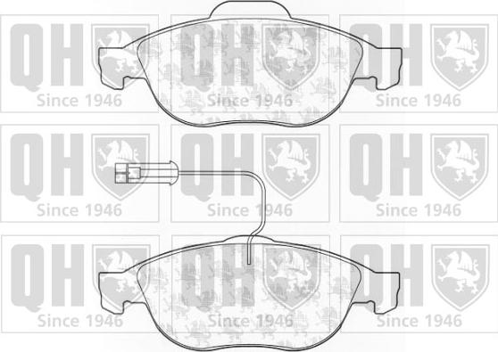 Quinton Hazell BP1078 - Brake Pad Set, disc brake autospares.lv