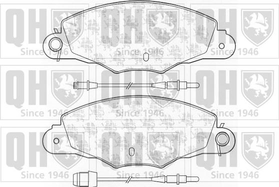 Quinton Hazell BP1077 - Brake Pad Set, disc brake autospares.lv