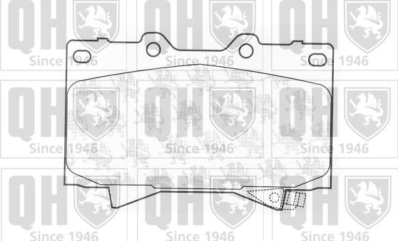 Quinton Hazell BP1194 - Brake Pad Set, disc brake autospares.lv