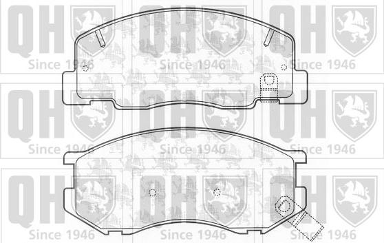 Quinton Hazell BP1195 - Brake Pad Set, disc brake autospares.lv