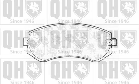 Quinton Hazell BP1191 - Brake Pad Set, disc brake autospares.lv