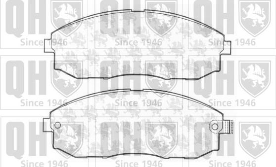 Quinton Hazell BP1192 - Brake Pad Set, disc brake autospares.lv