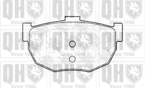 Quinton Hazell BP1154 - Brake Pad Set, disc brake autospares.lv