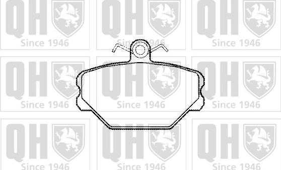 Quinton Hazell BP1156 - Brake Pad Set, disc brake autospares.lv