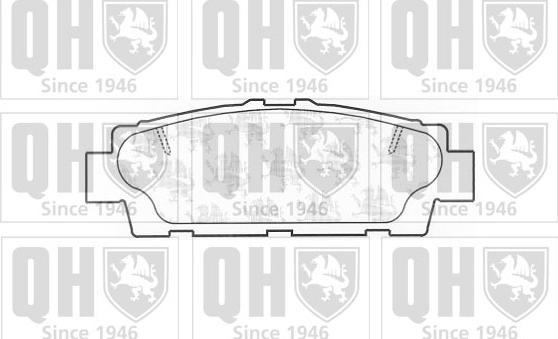 Quinton Hazell BP1158 - Brake Pad Set, disc brake autospares.lv