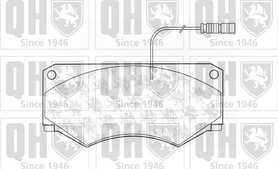 Quinton Hazell BP1153 - Brake Pad Set, disc brake autospares.lv
