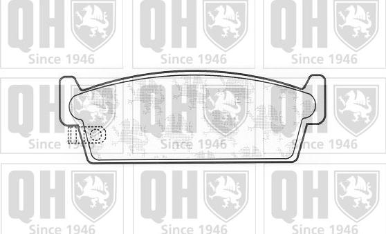 Quinton Hazell BP1152 - Brake Pad Set, disc brake autospares.lv