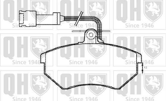 Quinton Hazell BP1157 - Brake Pad Set, disc brake autospares.lv