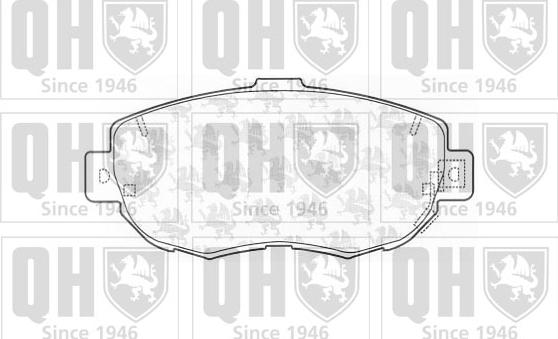 Quinton Hazell BP1164 - Brake Pad Set, disc brake autospares.lv