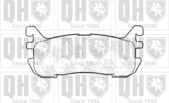 Quinton Hazell BP1166 - Brake Pad Set, disc brake autospares.lv