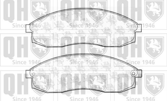 Quinton Hazell BP1168 - Brake Pad Set, disc brake autospares.lv