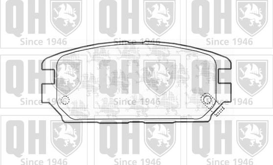 Quinton Hazell BP1163 - Brake Pad Set, disc brake autospares.lv