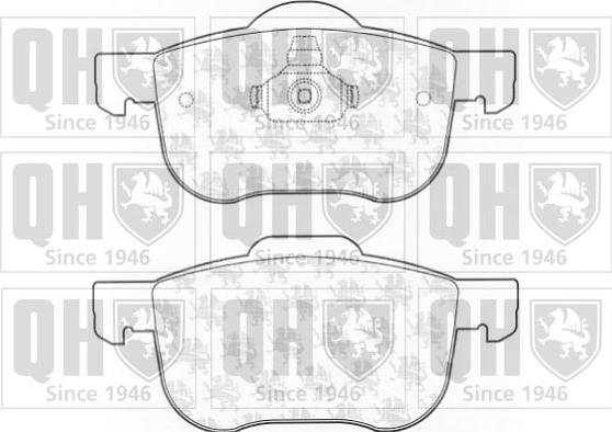 Quinton Hazell BP1103 - Brake Pad Set, disc brake autospares.lv