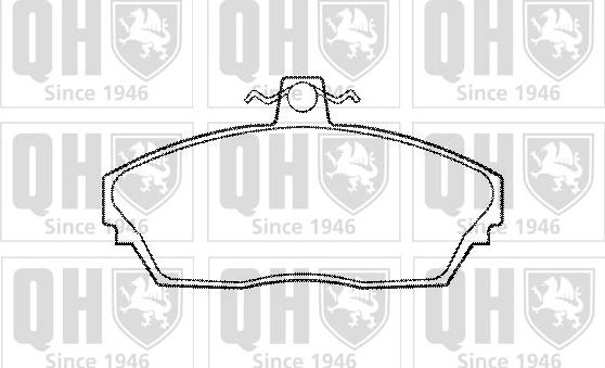 Quinton Hazell BP1183 - Brake Pad Set, disc brake autospares.lv