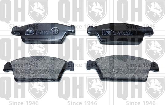 Quinton Hazell BP1187 - Brake Pad Set, disc brake autospares.lv