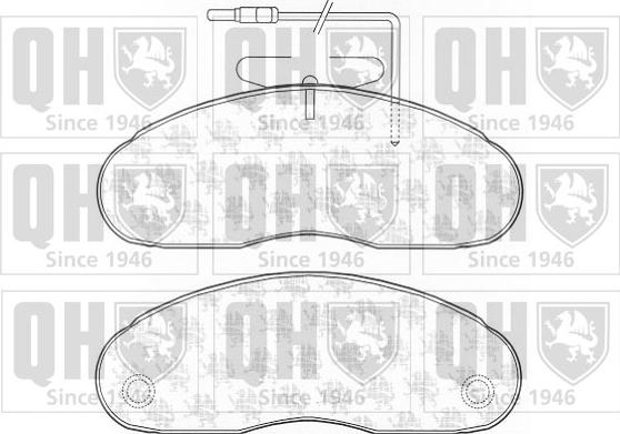 Quinton Hazell BP1136 - Brake Pad Set, disc brake autospares.lv