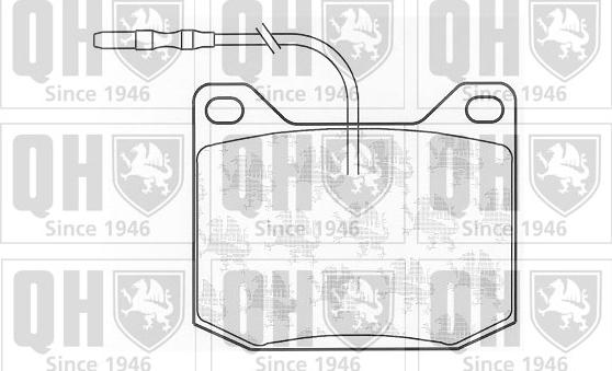 Quinton Hazell BP112 - Brake Pad Set, disc brake autospares.lv