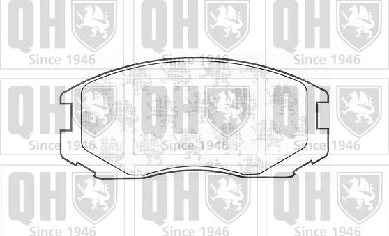 Quinton Hazell BP1175 - Brake Pad Set, disc brake autospares.lv