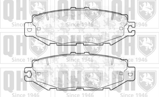 Quinton Hazell BP1171 - Brake Pad Set, disc brake autospares.lv