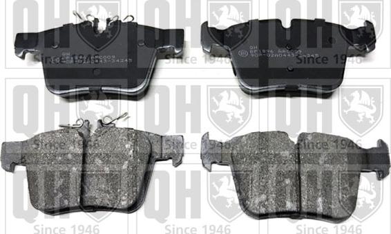 Quinton Hazell BP1896 - Brake Pad Set, disc brake autospares.lv