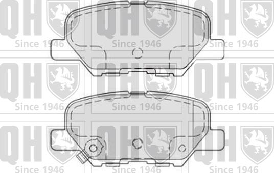 Quinton Hazell BP1844 - Brake Pad Set, disc brake autospares.lv