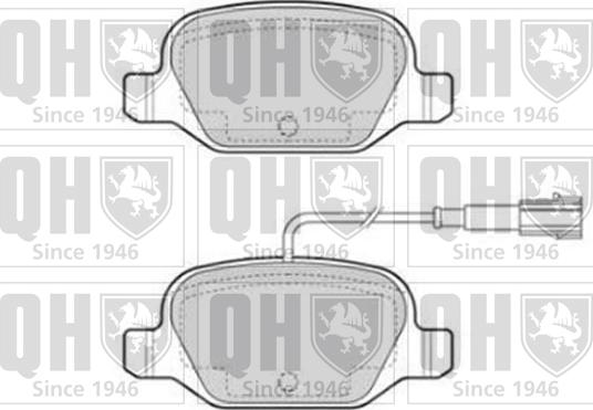 Quinton Hazell BP1852 - Brake Pad Set, disc brake autospares.lv