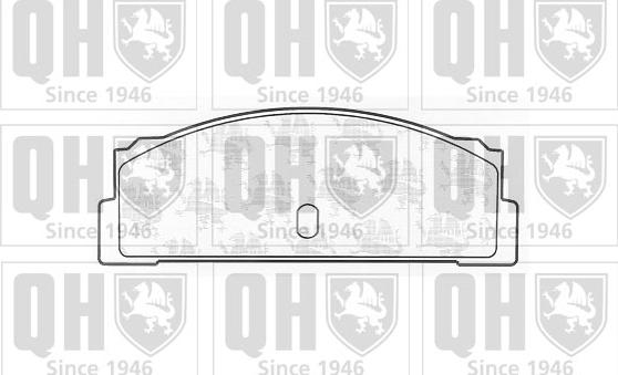 Quinton Hazell BP186 - Brake Pad Set, disc brake autospares.lv
