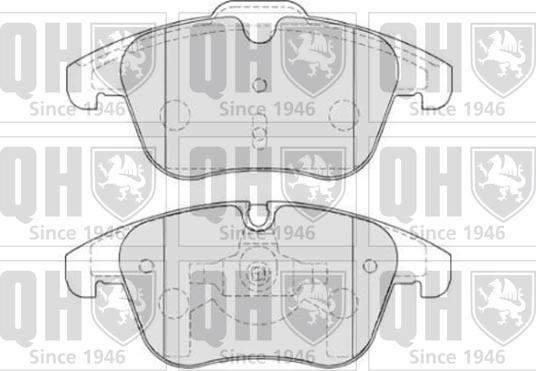 Quinton Hazell BP1809 - Brake Pad Set, disc brake autospares.lv