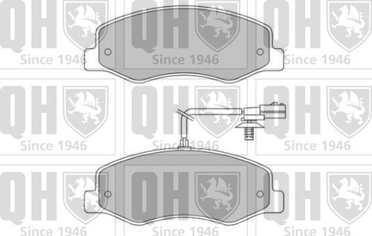 Quinton Hazell BP1801 - Brake Pad Set, disc brake autospares.lv