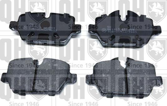 Quinton Hazell BP1813 - Brake Pad Set, disc brake autospares.lv