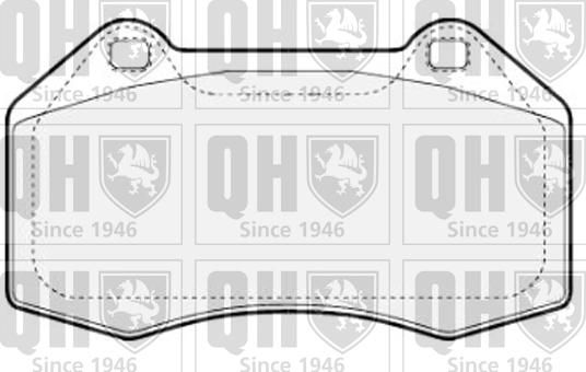 Quinton Hazell BP1817 - Brake Pad Set, disc brake autospares.lv