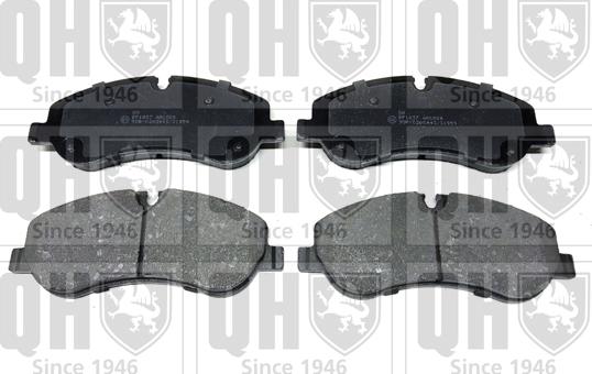 Quinton Hazell BP1837 - Brake Pad Set, disc brake autospares.lv