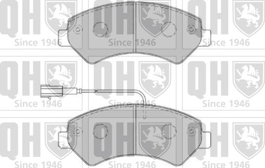 Quinton Hazell BP1829 - Brake Pad Set, disc brake autospares.lv