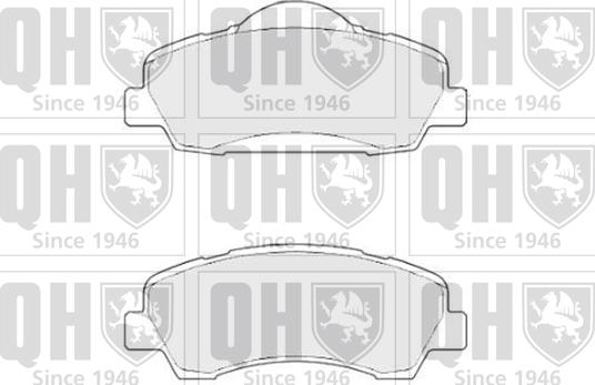 Quinton Hazell BP1825 - Brake Pad Set, disc brake autospares.lv