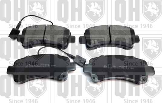 Quinton Hazell BP1875 - Brake Pad Set, disc brake autospares.lv