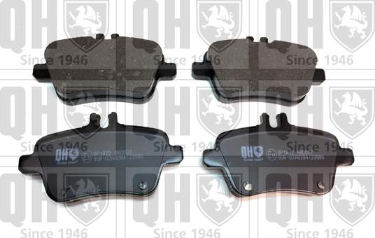 Quinton Hazell BP1872 - Brake Pad Set, disc brake autospares.lv