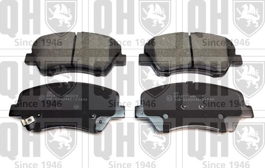 Quinton Hazell BP1877 - Brake Pad Set, disc brake autospares.lv