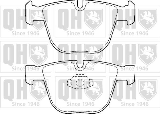 Quinton Hazell BP1399 - Brake Pad Set, disc brake autospares.lv