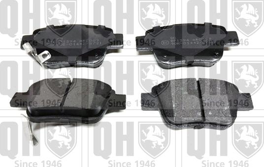 Quinton Hazell BP1394 - Brake Pad Set, disc brake autospares.lv