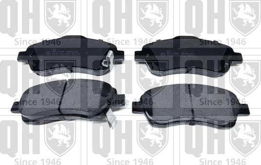 Quinton Hazell BP1395 - Brake Pad Set, disc brake autospares.lv