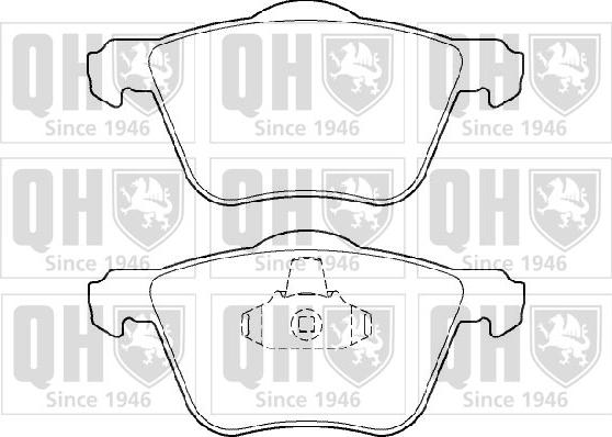 Quinton Hazell BP1396 - Brake Pad Set, disc brake autospares.lv