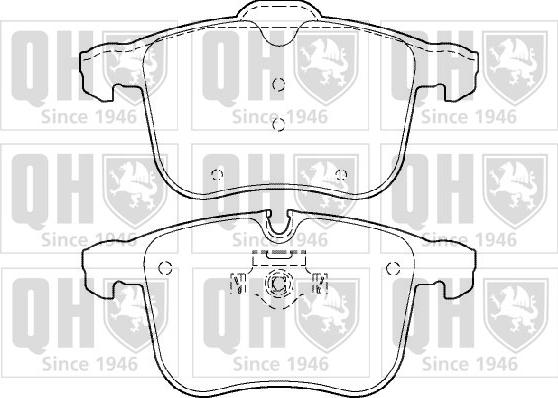Quinton Hazell BP1392 - Brake Pad Set, disc brake autospares.lv