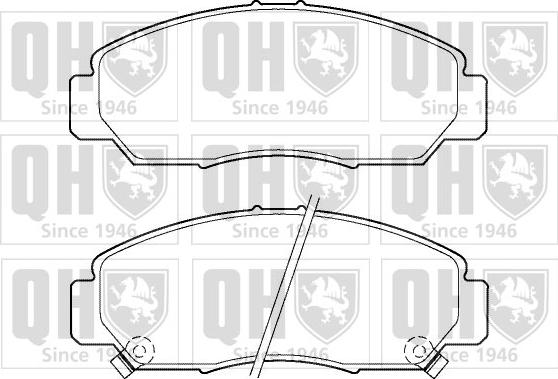 Quinton Hazell BP1397 - Brake Pad Set, disc brake autospares.lv